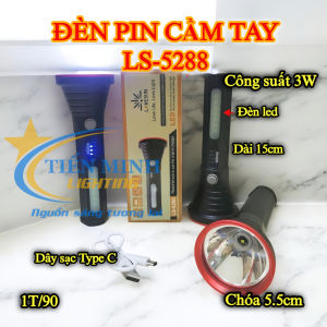 ĐÈN PIN CẦM TAY LS-5288 3W CHÓA 5.5CM 2 CHẾ ĐỘ SÁNG (SÁNG ĐÈN + ĐÈN LED BÊN HÔNG)