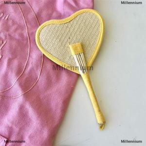 [COD] Millennium Colorful Handmade Palm-leaf Fan Chinese Style Straw Bamboo Woven Fan Summer Anti-Mosquito Cooler Handfan Home Decor Pendant