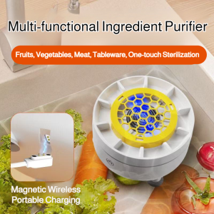 🥬Fruit and Vegetable Washing Machine Household Vegetable and Fruit Pesticide Residue Removal Turbine Purifier Portable Cordless Automatic Vegetable Washing Machine除农残涡轮净化果蔬清洗机