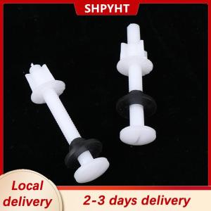 [COD] Ship within 24 hours 2 Pcs Plastic Toilet Seat Hinge Repair Bolts + Fitting Screws +Washers Kit For Home Bathroom Accessories
