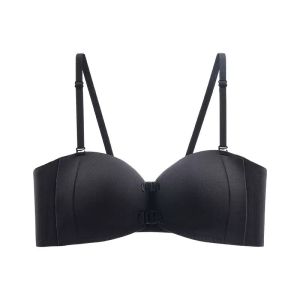 All-match Beautiful Back Strapless Front Buckle Underwear For Women Invisible Markless Anti-slip Small Chest Gathering Bra