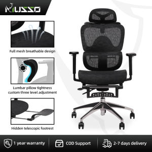 MUSSO E600 PRO Ergonomic Chair 3D Handrail and Adjustable Headrest Gaming Chair with Adjustable Lumbar Support Ergonomic Office Chair