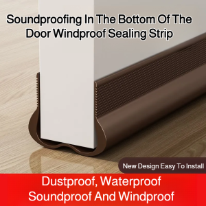 🔊Soundproof And Insect-proof🔇Soundproof Windproof And Waterproof Curved Door Bottom Sealing Strip / Easy To Install Durable Improve Thermal Insulation / Fill Gaps Insect-proof And Soundproof Sealing Strip