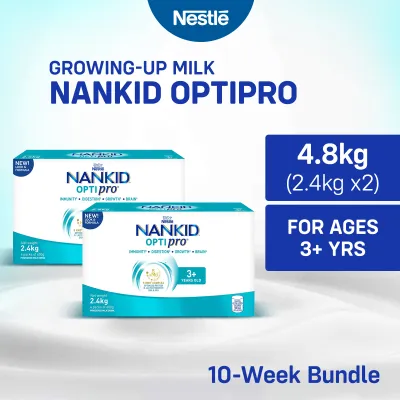 NANKID OPTIPRO Four Growing-Up Milk Powder for Children 3+ Years Old 4.8kg (2.4kg x2)