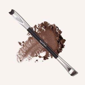 The Corner Brush Eye Stamper - Smokey eye & eyeliner brush dual-ended angled and precise soft vegan bristles Woosh Beauty