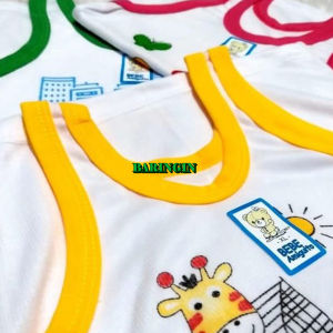 Set Singlet Anak Motif Karakter Campuran Kapas-Poliester - SNI - 6 Pcs - Usia 3-8 Tahun