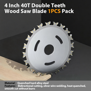 4-Inch Angle Grinder Circular Saw Blade for Woodworking Two-Way Tooth