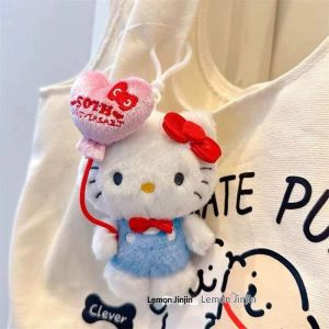 JOYNCLEON Hello Kitty Plush น่ารักพวงกุญแจจี้ห้อยกระเป๋ากระเป๋านักเรียนของขวัญ