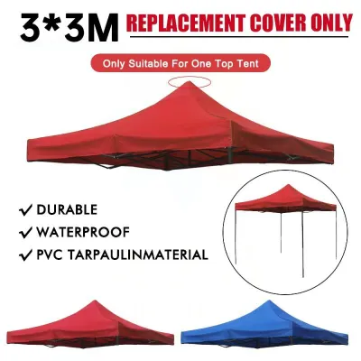【COD】2*2/3*3M Thickened Durable Tent Cover Retractable tent Replacement Cover Replacement Pop Up Canopy Top Tent Outdoor Waterproof Sunscreen Tent for Car Parking Street stall Camping
