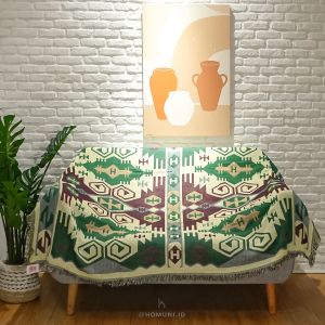 Multifunction Throw Blanket Lovely Runner/Selimut Cover Sofa Alas Lantai Taplak Meja Alas Piknik Walldecor Tapestry