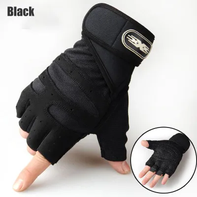 AdoreMall 1 Pair Gym Gloves Sports Exercise Weight Lifting Training Fitness Outdoor Cycling Glove