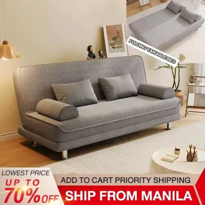 SAINTVILLA Multi Functional Sofa Bed 120x102x35CM Foldable Fabric Sofa with Detachable & Washable Cover Convertible Guest Bed for Living Room