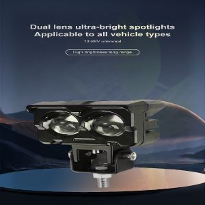 MOFOX Mini 3-Lens LED – White & Yellow Super Bright 80W Small but Powerful Easy Install