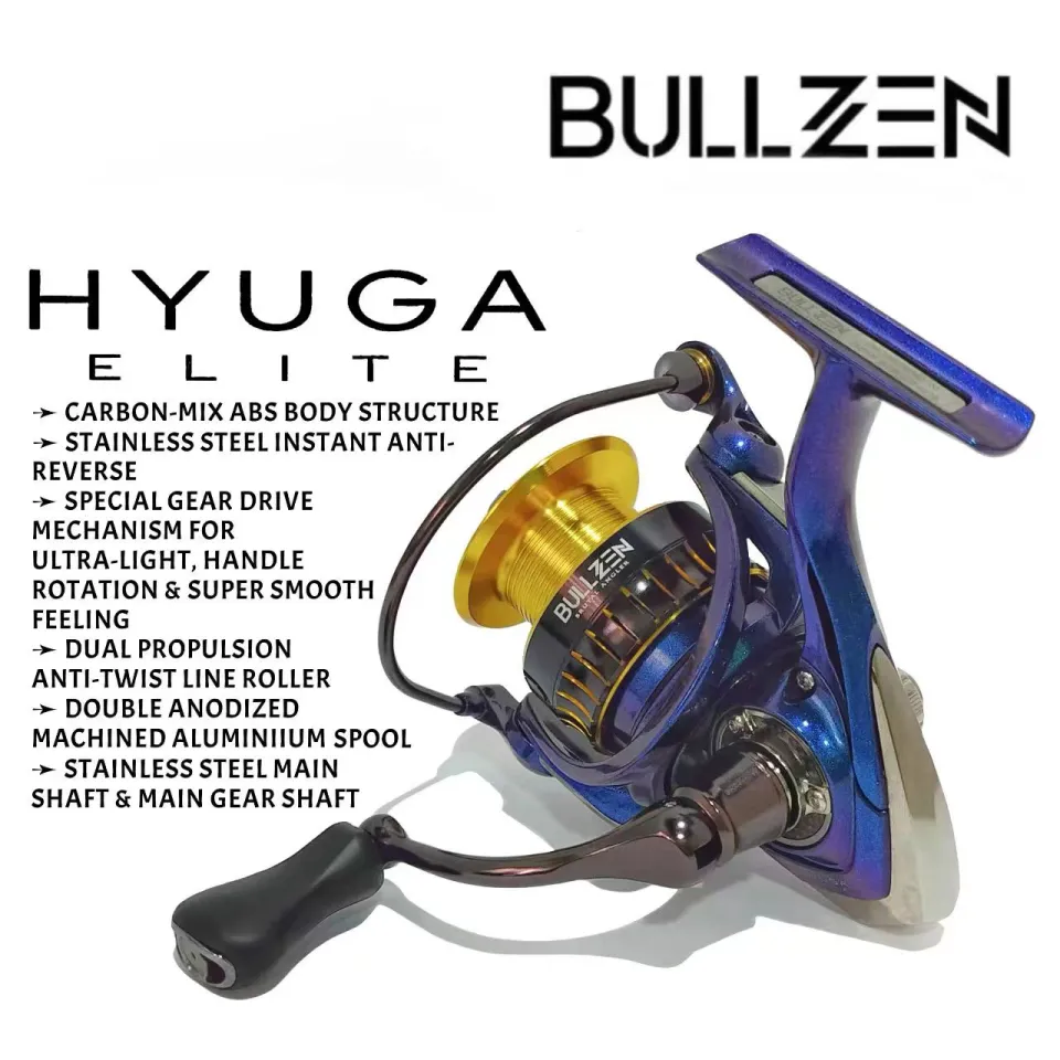 bullzen fishing reel Hyuga Elite Reel Bullzen Iguana Rod Bullzen