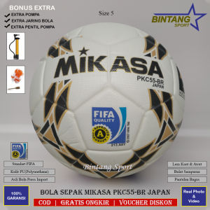 Bola Sepakbola Size 5 Mikasa KICK OFF PKC55-BR Original Japan Press Mesin Kualitas Terjamin