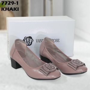Sepatu Heels  Wanita Import  Kulit Real   J7729-1 Import Sepatu Kerja Wanita KulitAsli  Heels Wanita  Kulit (+Box) Import