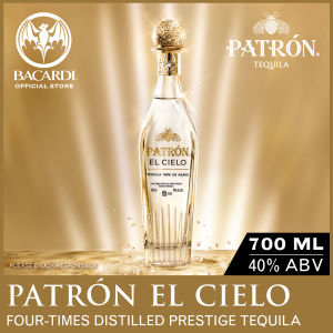 Patron El Cielo Prestige Tequila - 700ml / 70cl 40% ABV + FREE Patron Rock Glass x2. The worlds first four-times distilled prestige Silver tequila.