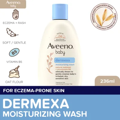 Aveeno Baby Dermexa Moisturizing Wash 236ml - Baby Essentials Baby Care Baby Bath Body Wash For Baby