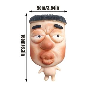 Aoduoyaya Ugly Facial Squeeze Toy Slow Rebound Stress Relief Expression Doll Funny Gift for Kids Adults