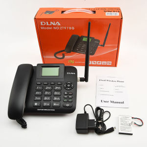 Dlna Model No:Z1978G Fixed Wireless Phone with Antenna LCD Screen Keypad User Manual Charger and Battery.