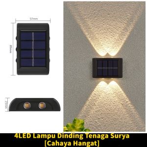 【COD】16 Led Lampu Lampi Dinding Outdoor Tenaga Surya Lampu Hias Taman Lampu Tiang Teras Rumah Lampu Teras Minimalis Lampu Solar Anti Air/Lampu Dinding Outdoor Minimalis Lampu Taman Lampu IP65 LED Wall Lamp Waterproof Lampu Hias Dinding 2/6/8/10 LED
