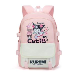 JOANNA BAG #4022 KOREAN NYLON FASHION 15INCHES KIDS SCHOOL BACKPACK KUROMI DESIGN