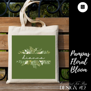 PERSONALIZED PAMPAS BLOOM TOTE BAG (LIMITED EDITION)