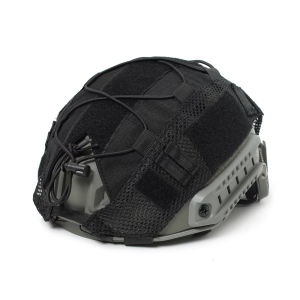 ​Tactical Helmet Cover for Fast MH PJ BJ OPS-Core Helmet Paintball High-cut Helmet Cover Camo with Elastic Cord