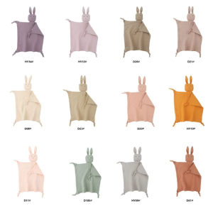 Dễ thương bé Bunny Muslin khăn mềm cho trẻ sơ sinh ngủ vải bông búp bê ợ nhẹ nhàng vải chăn giáo dục đồ chơi thỏ Quà Tặng