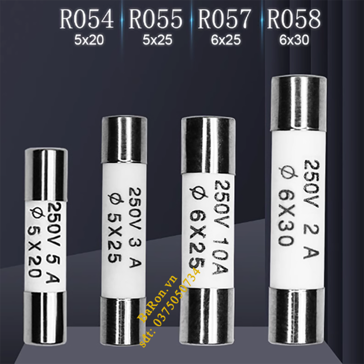 cầu chì sứ 5x25, 5x20, 6x25, 6x30 các loại thông số để lựa chọn | Lazada.vn