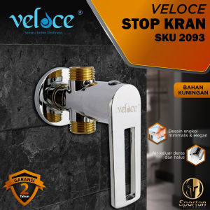 Stop Kran Cabang 2 Double 1/2 inch Stainless Veloce 2093