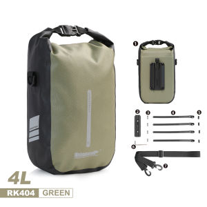 Rhinowalk Bicycle Front Fork Bag 4L 6L Waterproof Quick Release Colorful Bicycle Front Bag Travel Storage Luggage Bags Bicycle Accessories