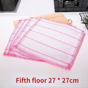 Kitchen dish towel Fiber Dishwashing Towel Double-layer Thickened Cleaning Towel