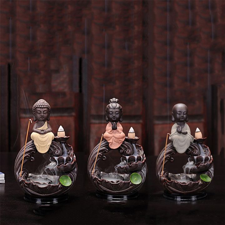 Thác Khói Phật Thích Ca Vi Tiếu, Quan Âm, Địa Tạng Để Bàn, Tặng Kèm 3 ...