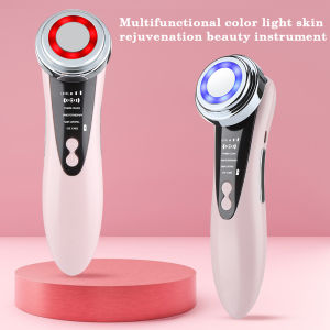 Hailicare 5 In 1 Multifunctional Facial Skin Care Massager Electric Facial Massage Device Color Light Import Instrument Clean Face Skin Rejuvenation Beauty Device Warm Cleansing Anti Aging Lifting Tighten Face Skin Care Tool