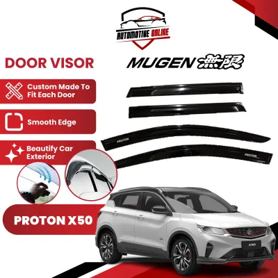 Proton X50 (4pcs/set) Door Visor Mugen Style Air Press Window Acrylic Wind Defector