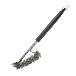 Barbecue Grill Brush And Scraper BBQ Grill Cleaning Brush Long Handle Wire Bristles