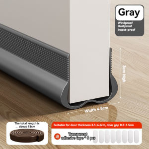 Ultra thin Door Bottom Seal Door Seam Soundproof Strip Mute with Stickers Water Retaining windproof