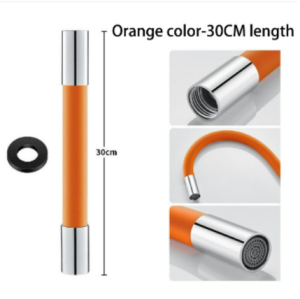 CSR Flexible faucet extender hose Silicone Tube 360 Degree Kitchen Water Tap Extension Hose  Tap Shaped Pipe Splash Proof Tube for Balcony Mop Pool Kitchen Accessories
