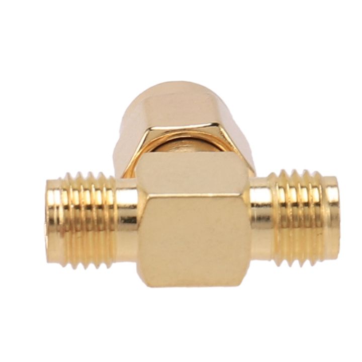 2x SMA Male To Dual SMA Female T/RF Adapter Connector – Gold Plated – 1:2 Split
