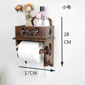 ส่งฟรี ที่แขวนทิชชู่ แบบติดผนัง พร้อมช่องวางของ ทำจากไม้สัก กล่องทิชชู่ ที่ใส่ทิชชู่ Nature thai