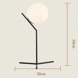 Black Gold Round Ball Desk Light Study Eye Protection Reading Lights Bedroom Bedside Decorative Table Lamp