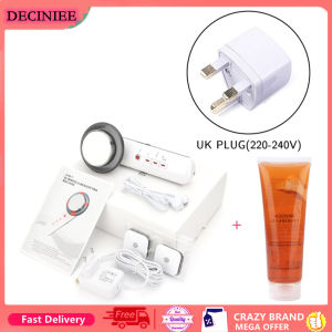 DECINIEE 3 in 1 Ultrasound Cavitation EMS Body Slimming Massager Ultrasonic Gel Weight Loss Lipo Fat Burner Set Infrared Facial Lifting Therapy