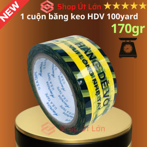 1 Cuộn băng keo hàng dễ vỡ 100yard nặng 170gram rộng 4.7cm lõi 5mm 1 cây có 6 cuộn nặng 1kg