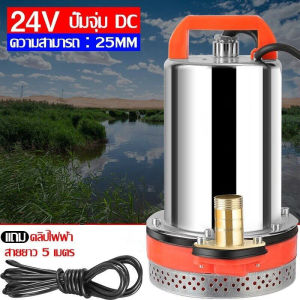 (รับประกัน 1 ปี) ปั๊มน้ำไดโว่ 1นิ้ว ปั๊มแช่ 12V ไดโว่ เจ้าพระยา 300W มอเตอร์ทองแดงแท้ 100% ไดร์โว่ดูดน้ำ 12v