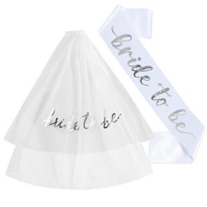 Eye-Catching Bridal Sash Veil Bride to Be Sash Wedding Bride Headwear Stylish Bridal Sash for Wedding Party