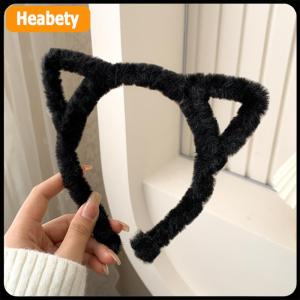【2-3 days delivery】 Cat Ear Headband Plush Winter Furry Rabbit Ear Hairband Cute Hair Bundle Furry Headband Sweet Wash Face Headband Girl Head Hoop Hair Accessories