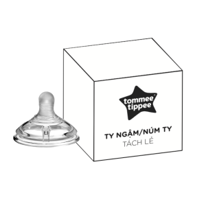 Núm ty silicon siêu mềm tự nhiên cho bé Tommee Tippee Natural Start Fast Flow từ 6 tháng (vỉ đôi)