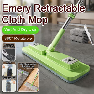 Household Lazy Automatic Cloth Clip Small Mop Lazy People Cloth-Clamped Small Mop Household Wet And Dry Dual-Use Mop