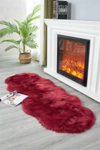 Shaggy Luxurious Fur Rug Bedroom Soft Fluffy Faux Sheepskin Area Rugs Washable Plush Bedside Carpet for Living Room Sofa Decor